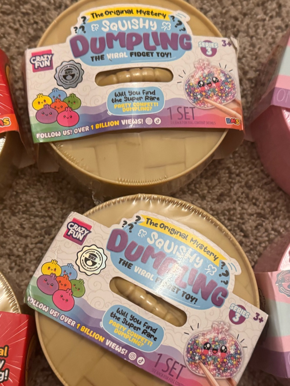RMS Squishy Dumpling- Party Confetti Edition (set of 2)
